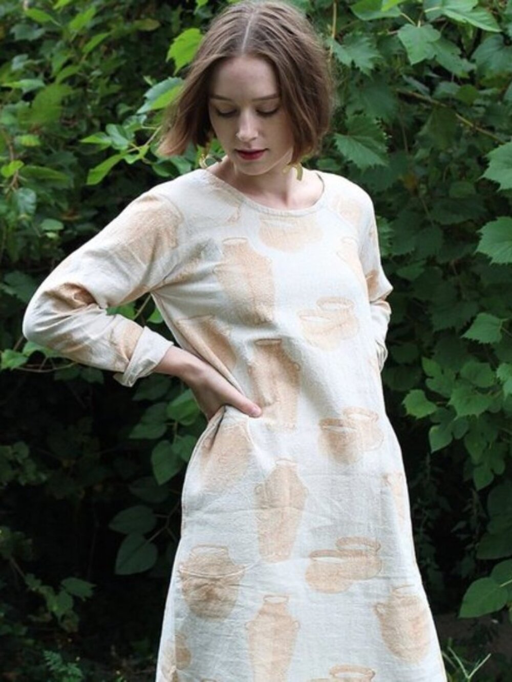 PO-EM Brunch Dress in Jug Print